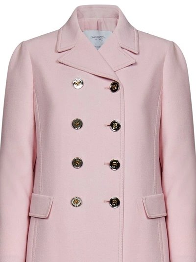 Shop Giambattista Valli Pink Double-breasted Coat