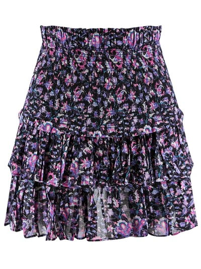 jeg er enig Skjult modstå Isabel Marant Étoile Floral Motif Cotton Skirt In Multicolor | ModeSens