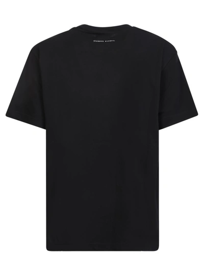 Shop Giuseppe Zanotti Cotton Logo T-shirt In Black