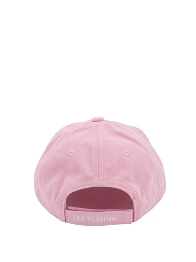 Shop Vetements Pink Cotton Hat