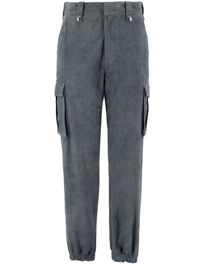 Shop Ermanno Scervino Cargo Trousers In Grey