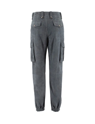Shop Ermanno Scervino Cargo Trousers In Grey