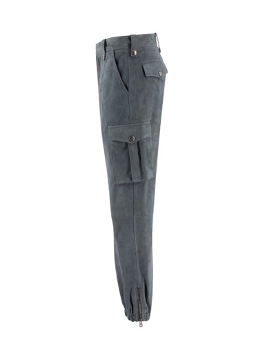 Shop Ermanno Scervino Cargo Trousers In Grey