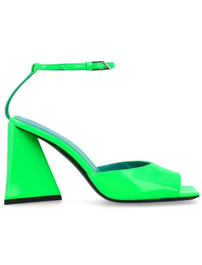 Shop Attico Piper Fluo Sandal In Green