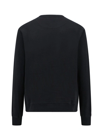 Shop Martine Rose Cotton Sweatshirt With Logo Print In Black