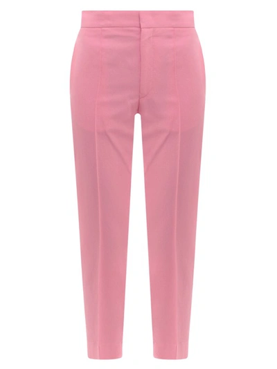 Shop Isabel Marant Viscose And Cotton Trouser In Pink