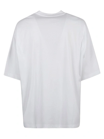 Shop Lanvin Curb Embroidered Cotton T-shirt In White