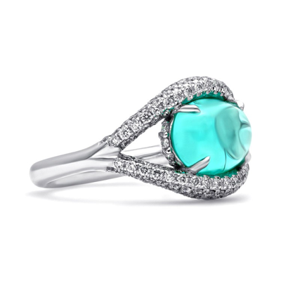 Shop Mark Henry Jewelry Bedazzled Evil Eye Paraiba And Diamond Ring In Not Applicable