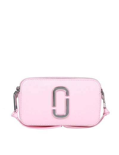 Shop Marc Jacobs The Utility Snapshot In Bubblegum Color Leather In Pink