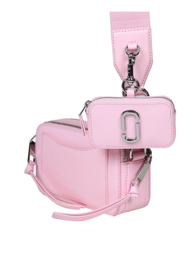 Shop Marc Jacobs The Utility Snapshot In Bubblegum Color Leather In Pink