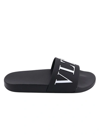 Shop Valentino Rubber Slide In Black
