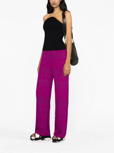 Shop Missoni Purple Straight Trouser