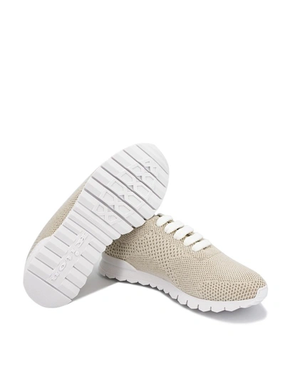 Shop Kiton Beige Knitted Fabric Runners In Neutrals