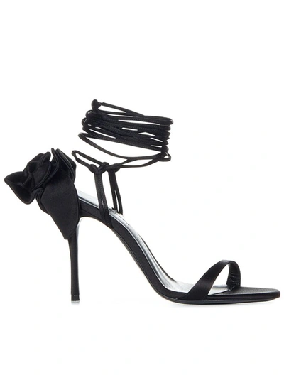 Shop Magda Butrym Black Strap Sandals