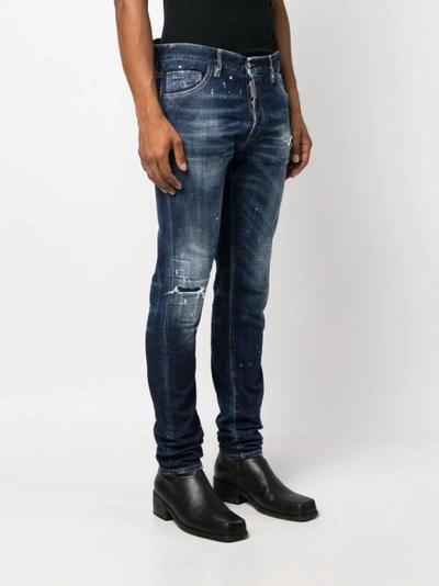 Shop Dsquared2 Slim Fit Cool Guy Jeans In Blue