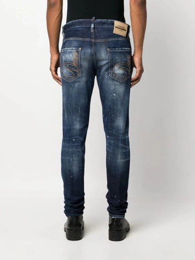 Shop Dsquared2 Slim Fit Cool Guy Jeans In Blue