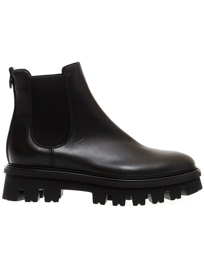 Shop Agl Attilio Giusti Leombruni Black Leather Beatles Ankle Boots