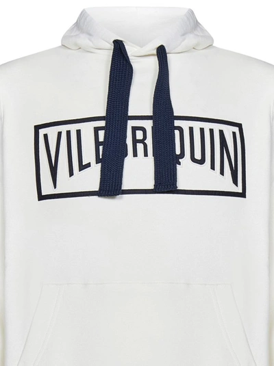 Shop Vilebrequin White Cotton Hooded Sweatshirt