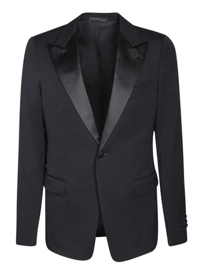 Shop Lanvin Single-breasted Tuxedo Jacket Made From Wool In Black