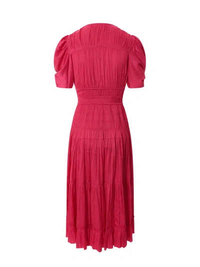 Shop Ulla Johnson Laces Long Dress In Red