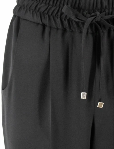 Shop Kiton Soft Virgin Wool Trousers In Black