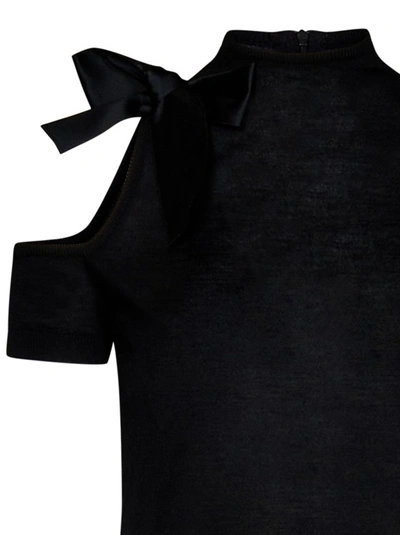 Shop Giambattista Valli Black Short-sleeved Sweater