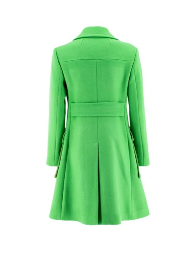 Shop Etro Green Slim Fit Coat