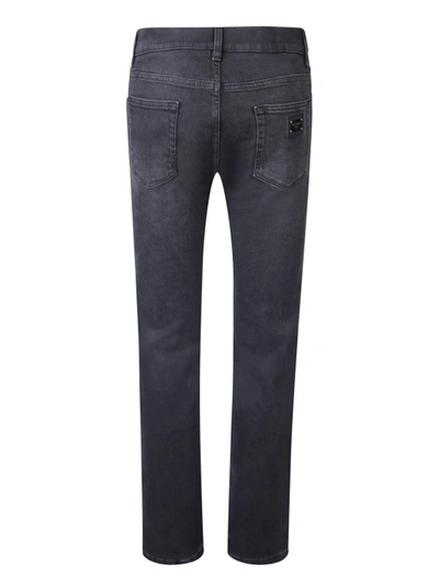 Shop Dolce & Gabbana Mid-rise Jeans In Black