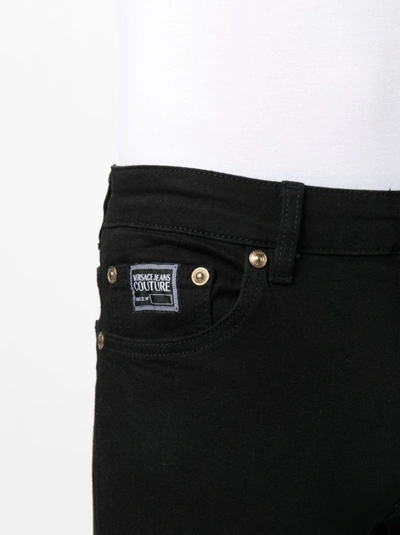 Shop Versace Jeans Couture Black Slim-fit Jeans