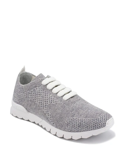 Shop Kiton Grey Knitted Fabric Runners