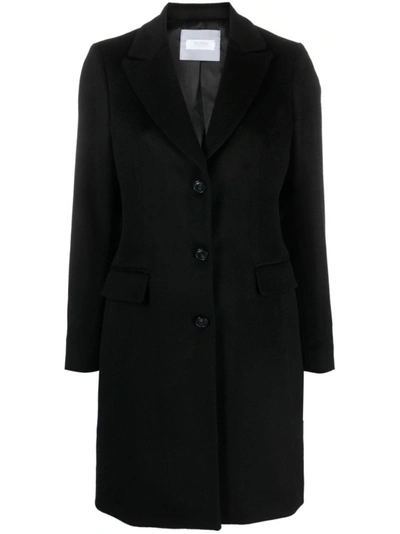 Shop Barba Black Single-breasted Above Knee-length Coat