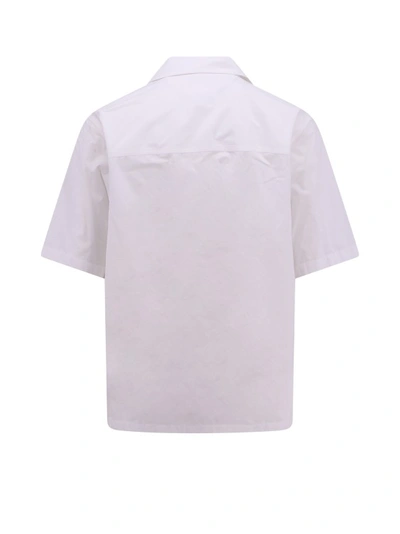 Shop Jil Sander Cotton Shirt With Contrasting Buttons In White