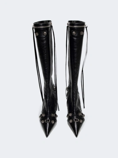 Shop Balenciaga Tall Cagole High Heel Boot In Black