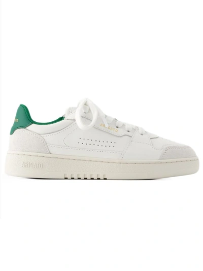 Shop Axel Arigato Dice Lo Sneakers - Leather - White/green