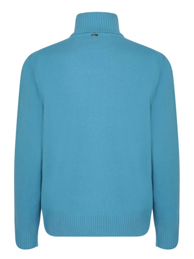 Shop Herno Blue High Neck Pullover