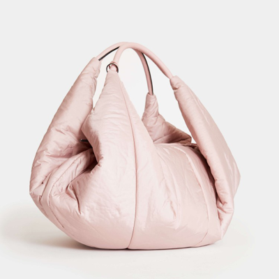 Shop Agl Attilio Giusti Leombruni Sakky Bag In Pink Padded Fabric