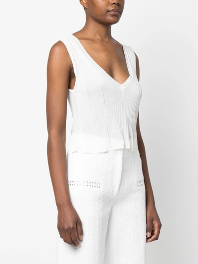 Shop Genny White Ribbed Tank Top