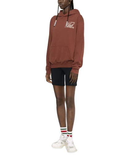 Shop Sporty And Rich 94 Country Club Hoodie In Burgundy