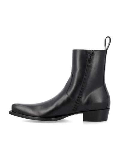 Shop Bottega Veneta Ripley Ankle Boots In Grey