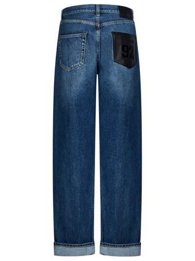 Shop Alexander Mcqueen Blue Cotton Jean