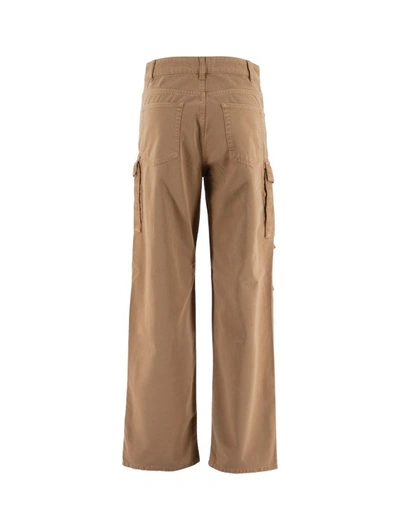 Shop Pinko Camel Mocaccino Trousers In Brown