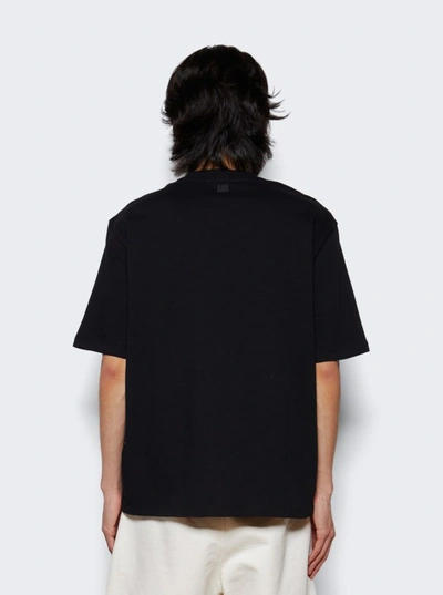 Shop Ami Alexandre Mattiussi Tonal Ami De Coeur T-shirt In Black