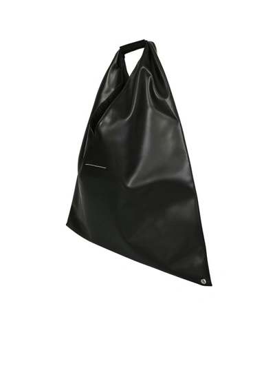 Shop Mm6 Maison Margiela Japanese Tote Bags In Black