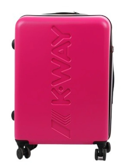 Shop K-way Small Trolley With Maxi Logo In Pink