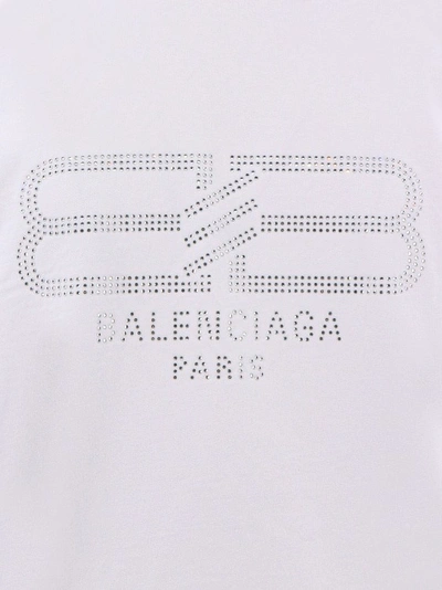 Shop Balenciaga Oversize Cotton T-shirt In White