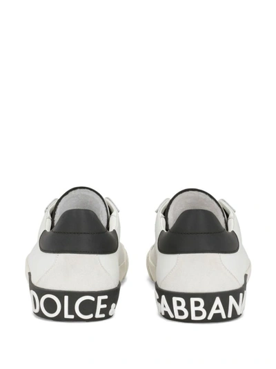 Shop Dolce & Gabbana White Low Top Sneakers