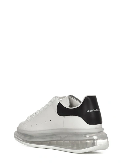 Shop Alexander Mcqueen Larry Sneakers With Oversize Transparent Sole In White