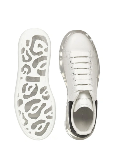 Shop Alexander Mcqueen Larry Sneakers With Oversize Transparent Sole In White