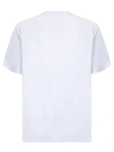 Shop Burberry Signature Embossed Logo White Cotton T-shirt