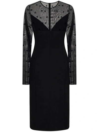 Shop Givenchy Black Midi Dress